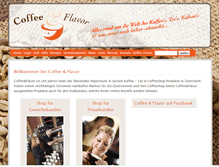 Tablet Screenshot of coffeeandflavor.at